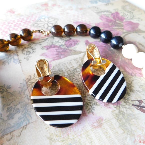 ⭐ RETRO complete SET chunky plastic necklace - Picture 5 of 7